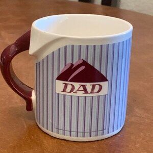 Dad Mug Shirt Collar Design Ceramic Coffee Tea Cup